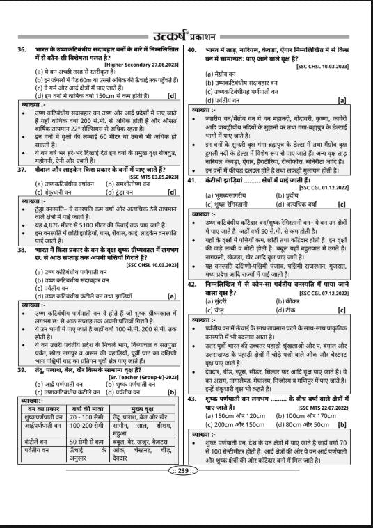 India & World Geography Question Bank by Brijesh Sir