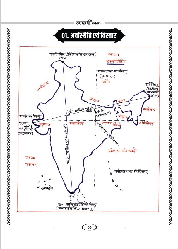 India Geography Handwritten Notes-2025 By Vinod Saharan