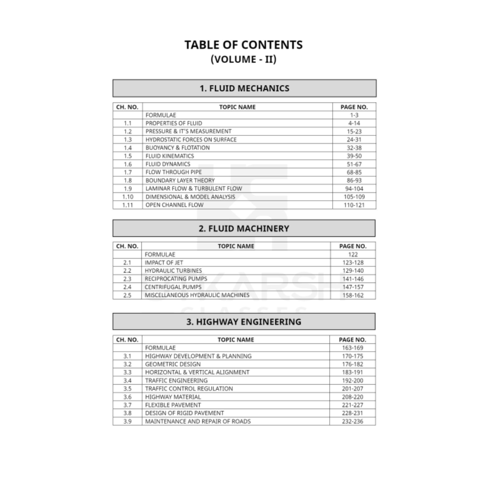 Civil Engineering Exams (SSC-JE, RRB-JE, PSUs, State AE/JE etc) Book Volume 2