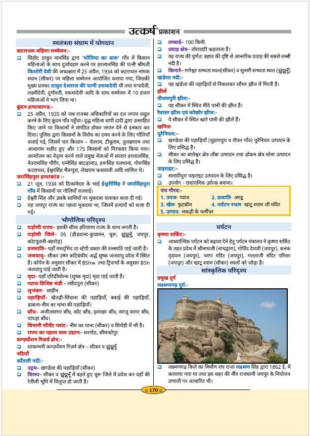 Rajasthan Jila Darshan Color Book-2026 by Narendra Choudhary (5th Edition)